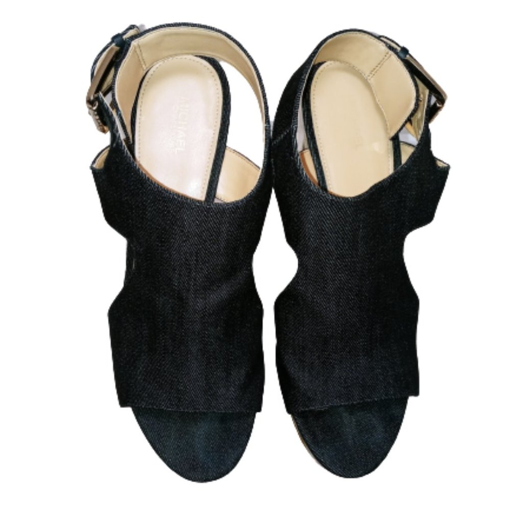 Michael Kors Josephine Wedge Denim 40s9jphs1d